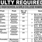 Cantt Public High School and Girls College Jobs 2024