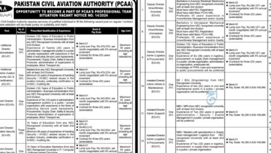 Pakistan Civil Aviation Authority CAA Karachi Jobs Notice 2024