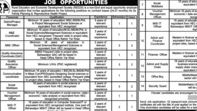 REEDS Rahim Yar Khan Jobs Notice 2024