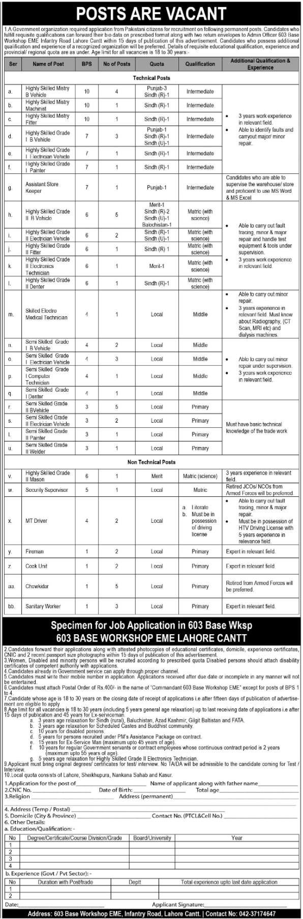 Pakistan Army Civilians Jobs Notification Out 2024