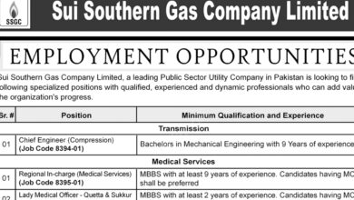 SSGC Karachi Latest Jobs Notice Out 2024