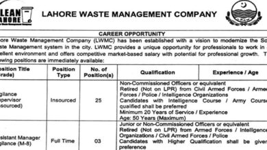 LWMC Lahore Waste Management Company Jobs 2024