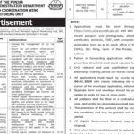 Services & General Administration Department Lahore Jobs Notice 2024