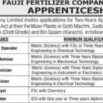 Fauji Fertilizer Apprenticeship Program 2025