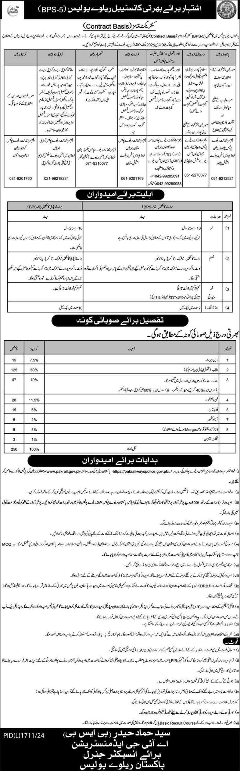 Pakistan Railway Latest Jobs Notification Out 2024