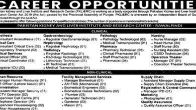 Pakistan Kidney & Liver Institute And Research Centre PKLI Lahore Jobs 2025