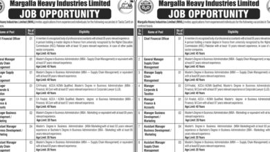 Margalla Heavy Industries Limited Taxila Jobs Notice 2025