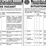 Pakistan Sports Board Islamabad Jobs 2025