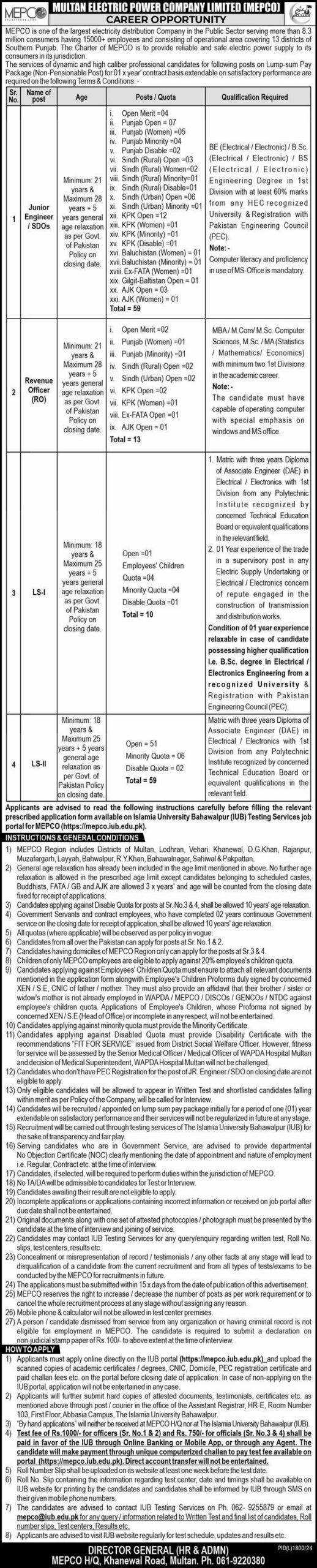 Wapda Jobs Notification Out 2025 