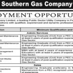 Sui Southern Gas Company Limited SSGC Jobs Notice 2025